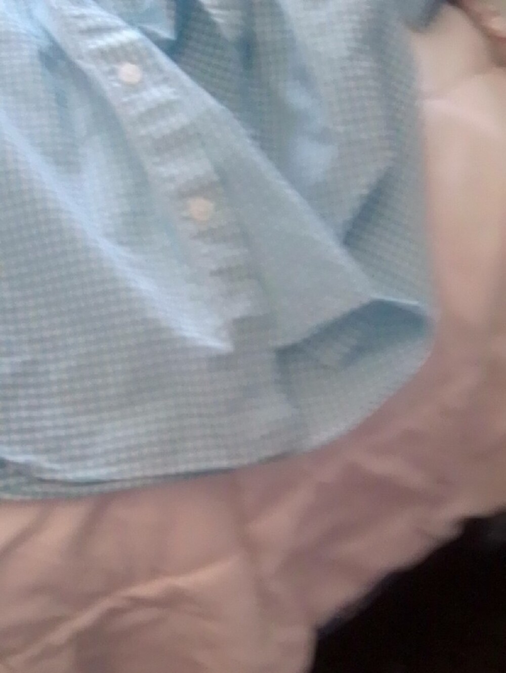 ORalph Lauren Blue Gingham Button-Up Blouse - Picture 7 of 7